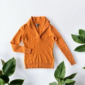 Charter Club Orange cashmere Sweater